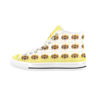 #Rossolini1# PAK White/Yellow Tongue Vancouver H Women's Canvas Shoes (1013-1)