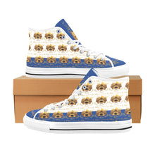 #Rossolini1# PAK White/Blue Tongue Vancouver H Men's Canvas Shoes (1013-1)