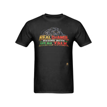 #Rossolini1# Real Change Begins With Real Talk Panther - Black T-Shirt
