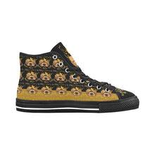 #Rossolini1# PAK Black/Gold Black Bottom 2 Vancouver H Men's Canvas Shoes (1013-1)