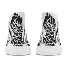 #Rossolini1# Black Lives Matter 9s White Bottom Women's Shoes