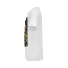 #Rossolini1# Playa  Saints Stadium Background - White T-Shirt
