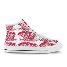 #Rossolini1# Black Lives Matter 9s Red Fist White Bottom Women's Shoes