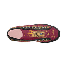 #Rossolini1# PAK Black/Candy Apple Red Tongue Black Bottom Vancouver H Women's Canvas Shoes (1013-1)