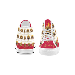 #Rossolini1# PAK White/Red Tongue Vancouver H Men's Canvas Shoes (1013-1)