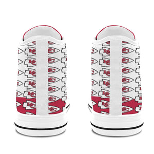 #Rossolini1# KC Team PAK White/Red White Bottom Vancouver H Women's Canvas Shoes (1013-1)