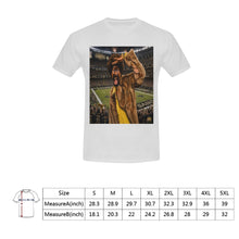 #Rossolini1# Playa  Saints Stadium Background - White T-Shirt