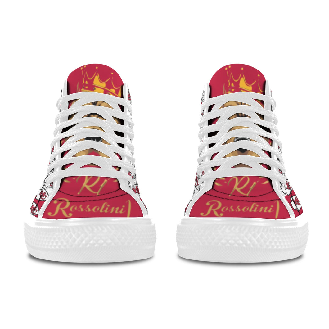 #Rossolini1# KC Team PAK White/Red White Bottom Vancouver H Women's Canvas Shoes (1013-1)