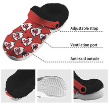 #Rossolini1# Team Red/Black Inside Fleece Lined Foam Crocs for Adults