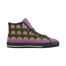 #Rossolini1# PAK Black/Purple Tongue Black Bottom Vancouver H Women's Canvas Shoes (1013-1)