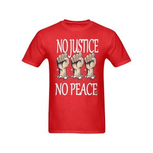 #Rossolini1# No Justice No Peace Red T-Shirt