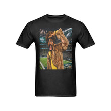#Rossolini1# Playa Eagles Stadium Background - Black T-Shirt