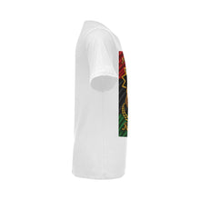 #Rossolini1#  Juneteeth R-B-G Flag- White T-Shirt