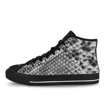 #Rossolini1# Snake Skin 3 Black Bottom Women's Shoes (Art)
