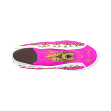 #Rossolini1# PAK White/Hot Pink Tongue Vancouver H Women's Canvas Shoes (1013-1)