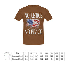 #Rossolini1# No Justice No Peace Flag Brown