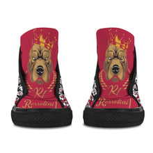 #Rossolini1# KC Team PAK Black/Red Black Bottom Vancouver H Women's Canvas Shoes (1013-1)