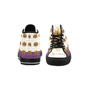 #Rossolini1# PAK White/Purple Black Bottom Vancouver H Women's Canvas Shoes (1013-1)