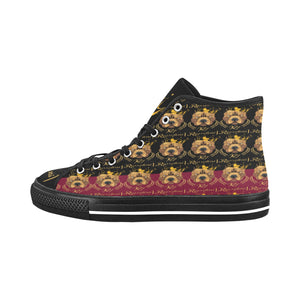 #Rossolini1# PAK Black/Candy Apple Red Black Bottom 2 Vancouver H Men's Canvas Shoes (1013-1)