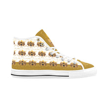 #Rossolini1# PAK White/Gold Tongue Vancouver H Men's Canvas Shoes (1013-1)