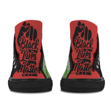 #Rossolini1# Black Lives Matter B/R/G Black Bottom Women's Shoes