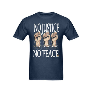 #Rossolini1# No Justice No PeaceNavy Blue T-Shirt