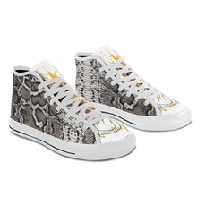 #Rossolini1# Snake Skin 2 White Bottom Women's Shoes (Art)