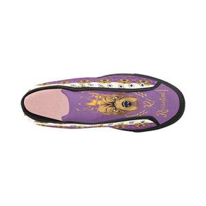 #Rossolini1# PAK White/Purple Tongue Black Bottom Vancouver H Women's Canvas Shoes (1013-1)