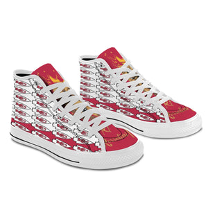 #Rossolini1# KC Team PAK White/Red White Bottom Vancouver H Men's Canvas Shoes (1013-1)