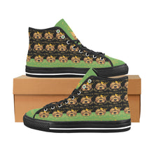 #Rossolini1# PAK Black/Green Tongue Black Bottom Vancouver H Men's Canvas Shoes (1013-1)
