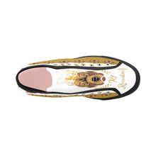 #Rossolini1# PAK White/Gold Black Bottom Vancouver H Women's Canvas Shoes (1013-1)