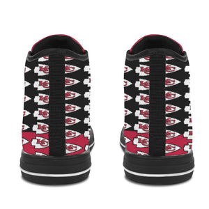 #Rossolini1# KC Team PAK Black/Red Black Bottom Vancouver H Women's Canvas Shoes (1013-1)