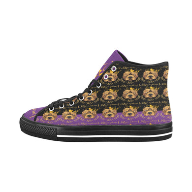 #Rossolini1# PAK Black/Purple Tongue Black Bottom Vancouver H Men's Canvas Shoes (1013-1)