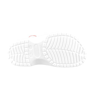 #Rossolini1# Team White Custom Print Foam Crocs for Kids