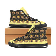 #Rossolini1# PAK Black/Yellow Tongue Black Bottom Vancouver H Men's Canvas Shoes (1013-1)