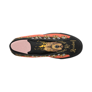 #Rossolini1# PAK Black/Pantone Black Bottom 2 Vancouver H Women's Canvas Shoes (1013-1)
