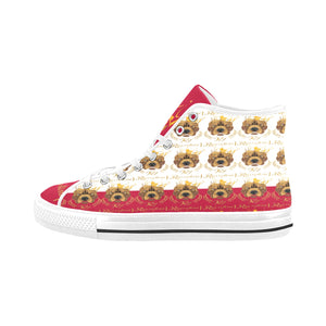 #Rossolini1# PAK White/Red Tongue Vancouver H Women's Canvas Shoes (1013-1)