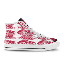 #Rossolini1# Black Lives Matter 9s BT Red Fist White Bottom Women's Shoes