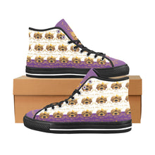 #Rossolini1# PAK White/Purple Tongue Black Bottom Vancouver H Men's Canvas Shoes (1013-1)