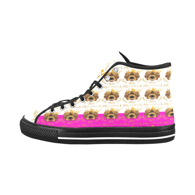 #Rossolini1# PAK White/Hot Pink Black Bottom Vancouver H Women's Canvas Shoes (1013-1)