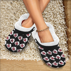 #Rossolini1# Team Black/White Inside Fleece Lined Foam Crocs for Adults