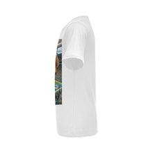 #Rossolini1# Playa  Dolphins Stadium Background - White T-Shirt