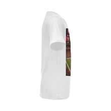 #Rossolini1# Playa 49ERS Stadium Background - White T-Shirt