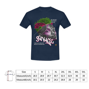 #Rossolini1# 21 Savage Navy Blue T-Shirt