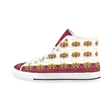 #Rossolini1# PAK White/Candy Apple Red Tongue Vancouver H Men's Canvas Shoes (1013-1)