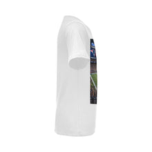 #Rossolini1# Playa  Patriots Stadium Background - White T-Shirt