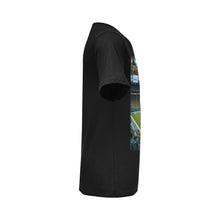 #Rossolini1# Playa  Dolphins Stadium Background - Black T-Shirt
