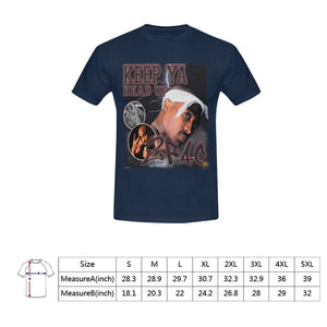 #Rossolini1# Keep Ya Head Up Navy Blue T-Shirt