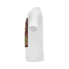 #Rossolini1# Playa 49ERS Stadium Background - White T-Shirt