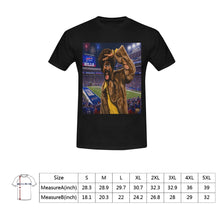 #Rossolini1# Playa  Bills Stadium Background - Black T-Shirt